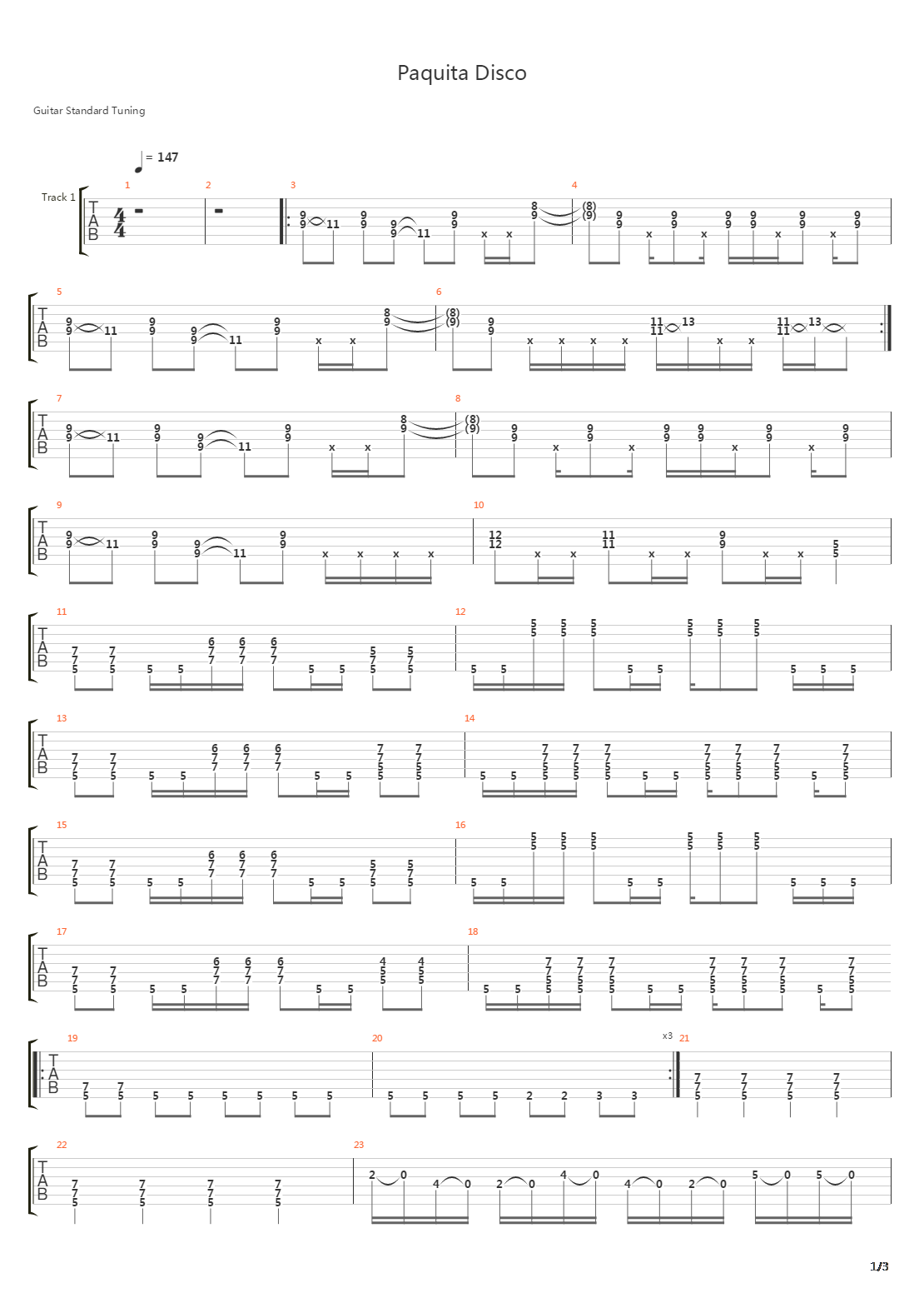 Paquita Disco吉他谱