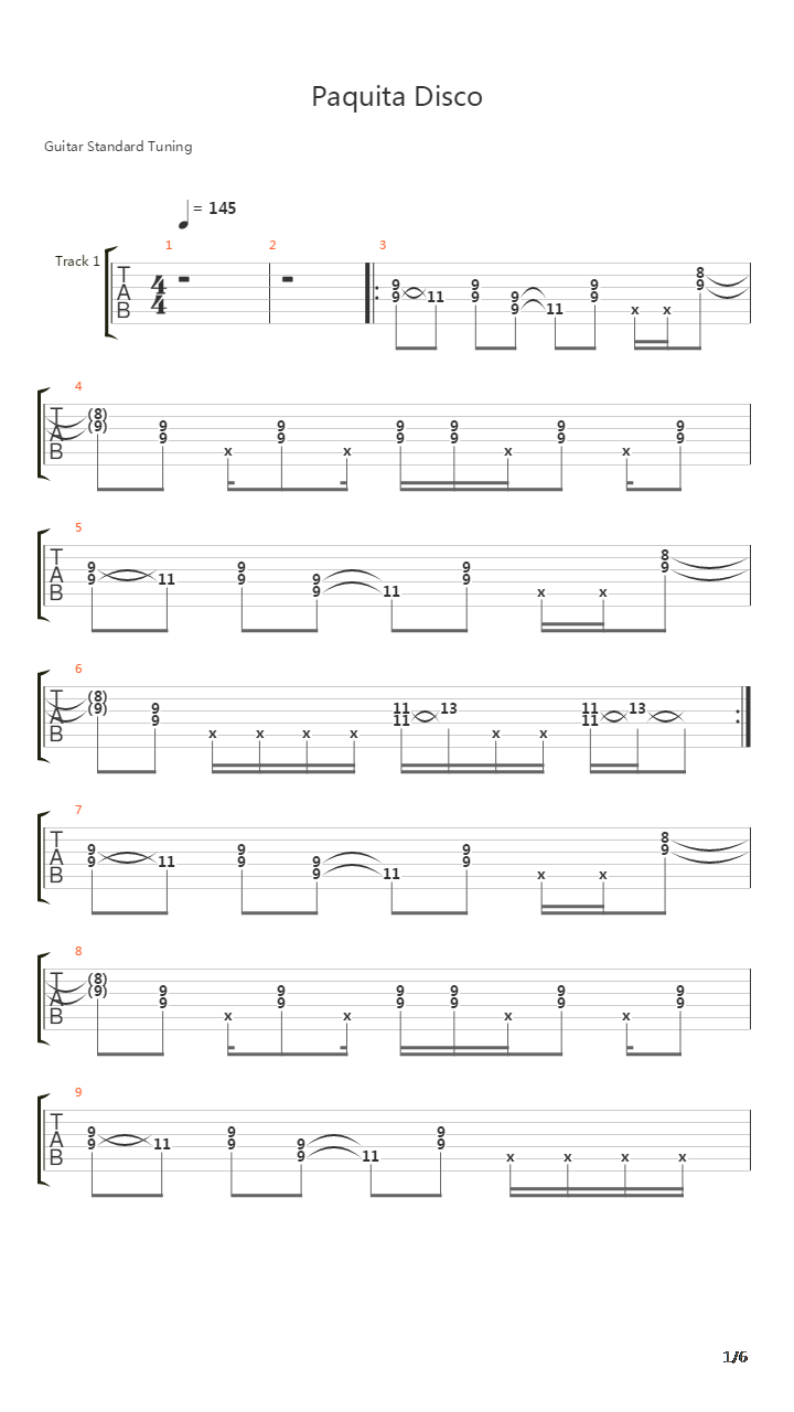 Paquita Disco吉他谱