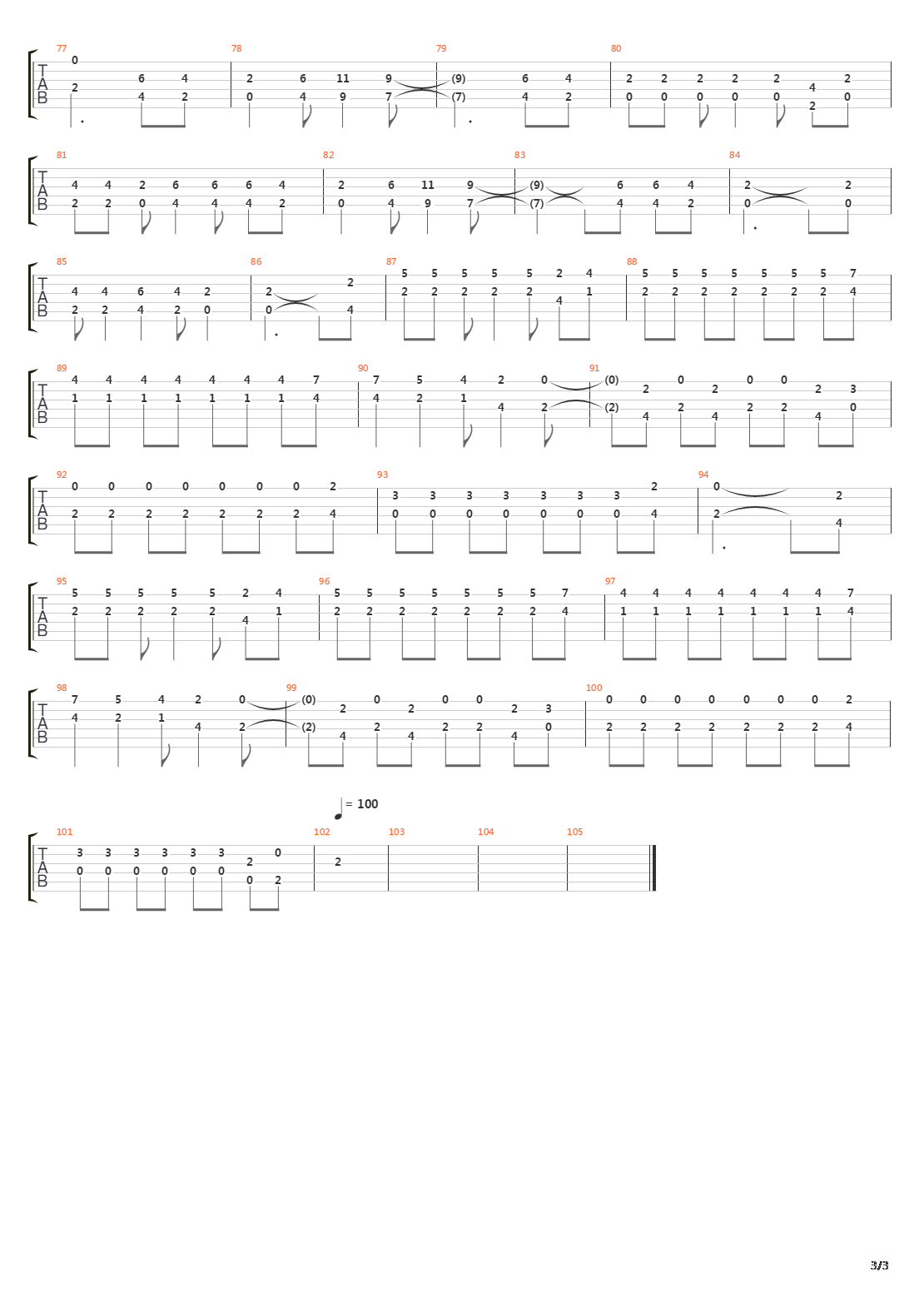 Rosas吉他谱