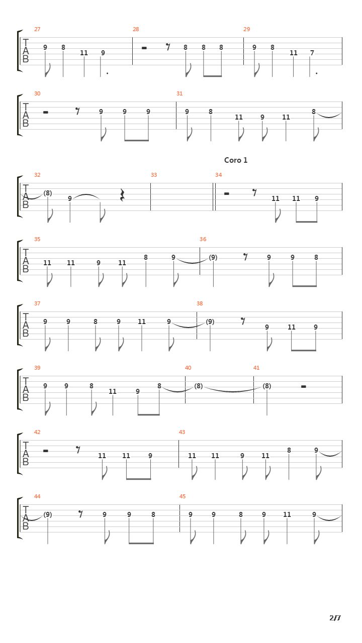 Llenos De Magia吉他谱