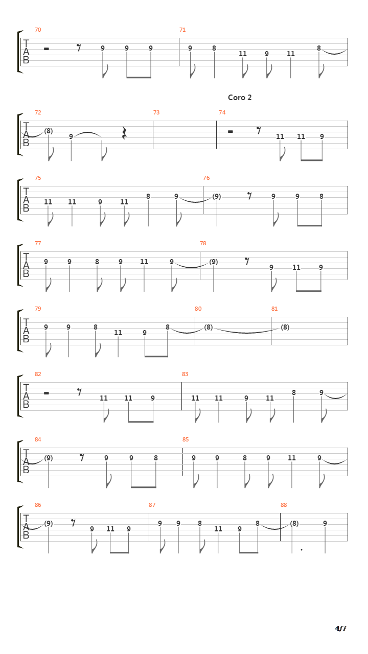Llenos De Magia吉他谱