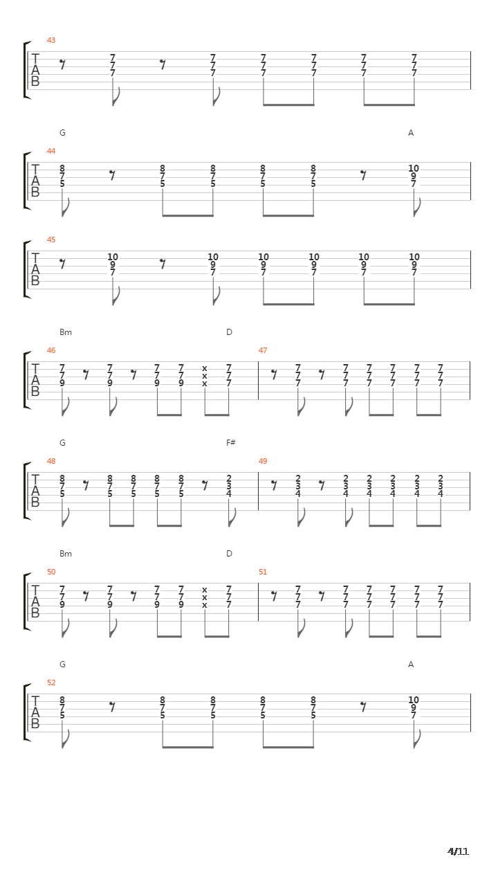 Calle Barcelona吉他谱
