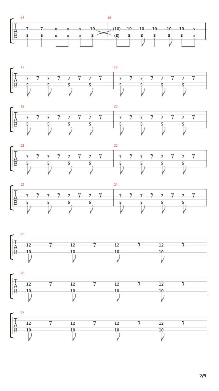 Danz吉他谱