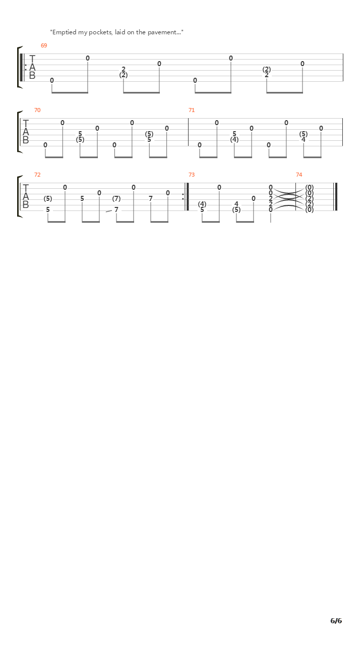 Between Two Trees吉他谱