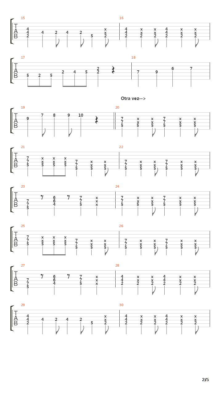 Cancion De Victoria吉他谱