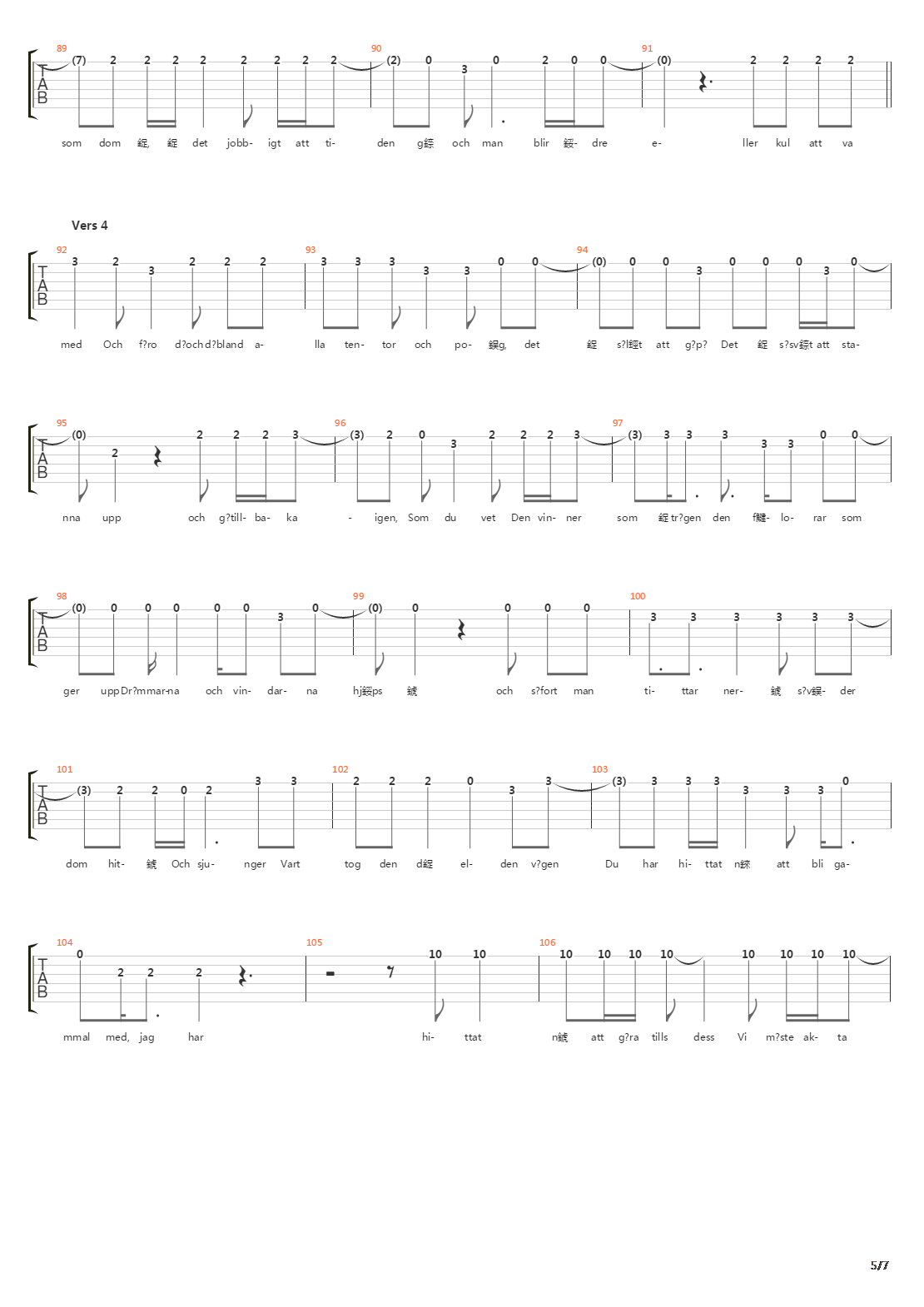 Elden吉他谱