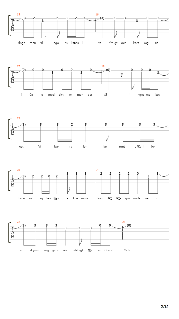 Elden吉他谱