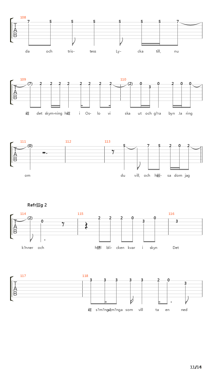 Elden吉他谱