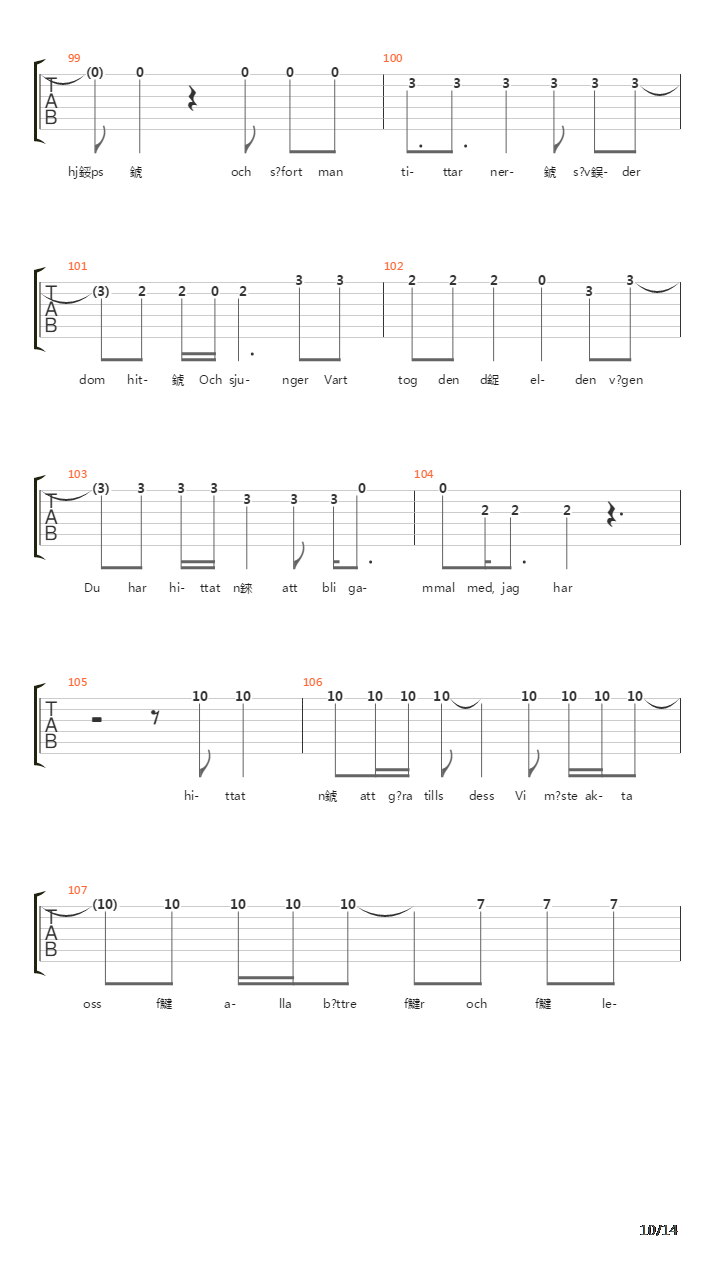 Elden吉他谱