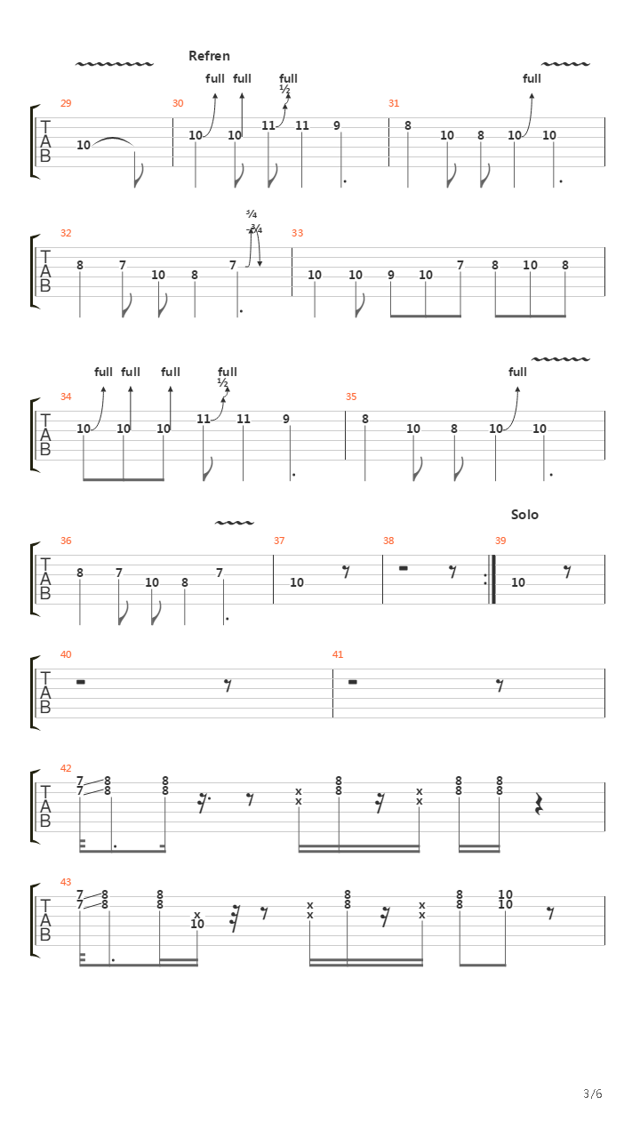 Devetka吉他谱