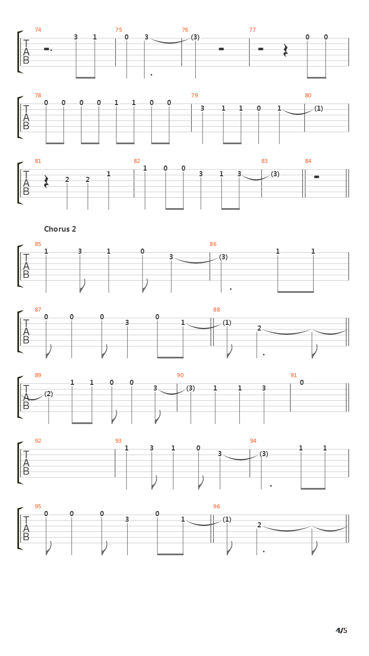 Amalia吉他谱