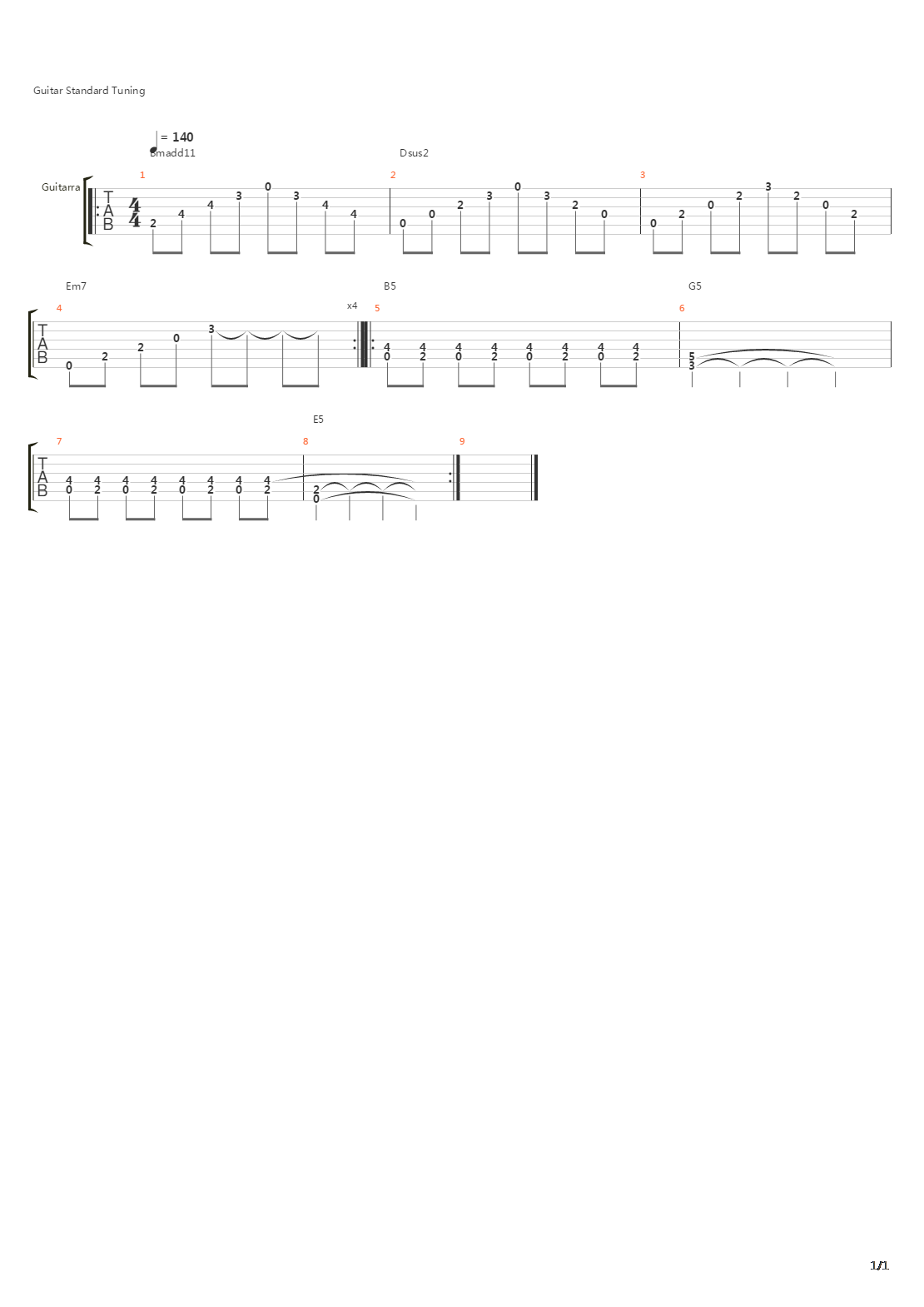 A Tempestade吉他谱