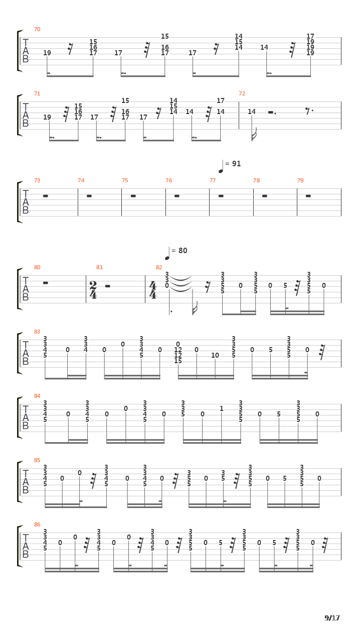 Faroeste Caboclo吉他谱
