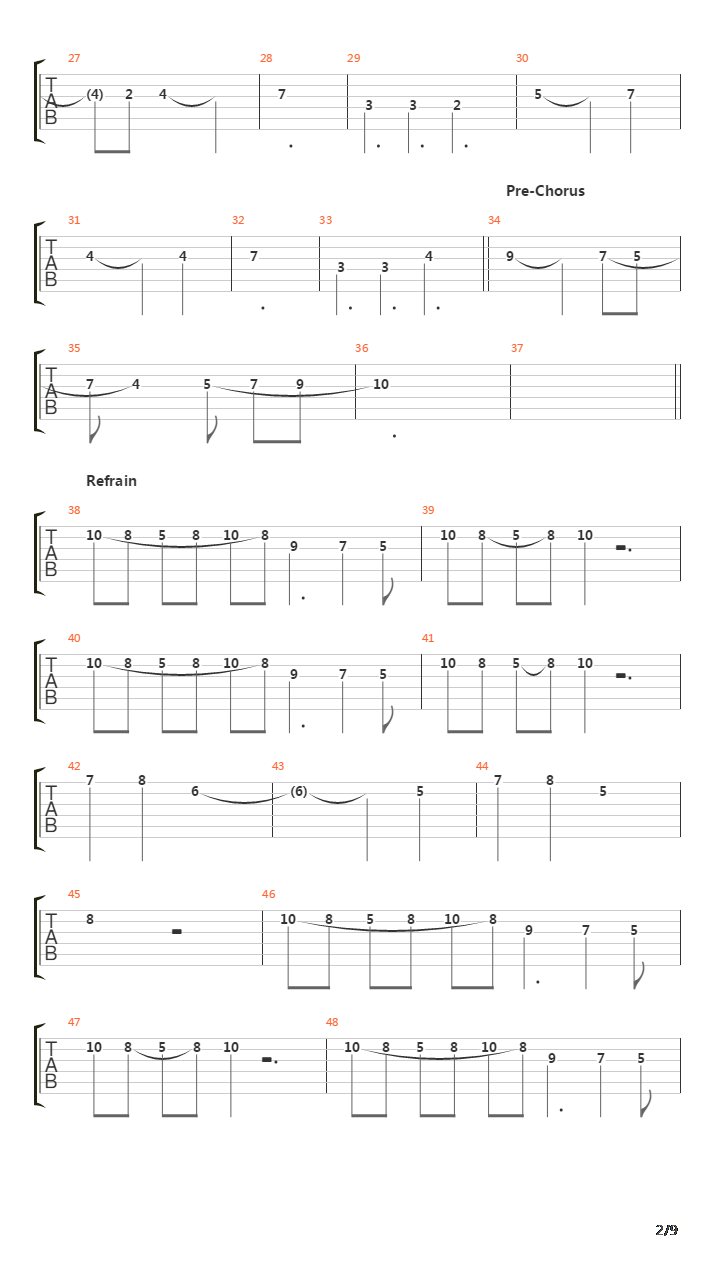 The Valley吉他谱