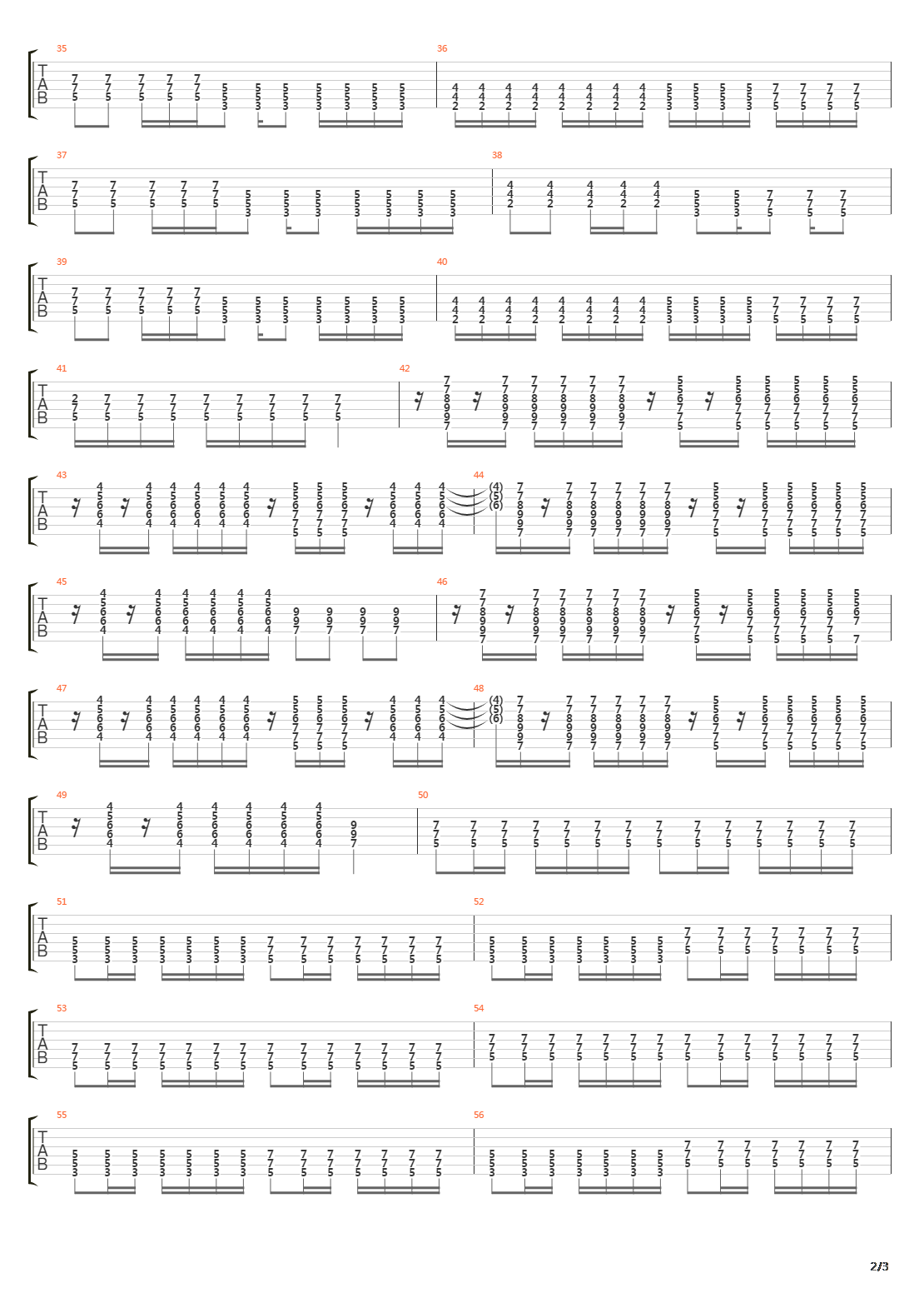 Automatic吉他谱