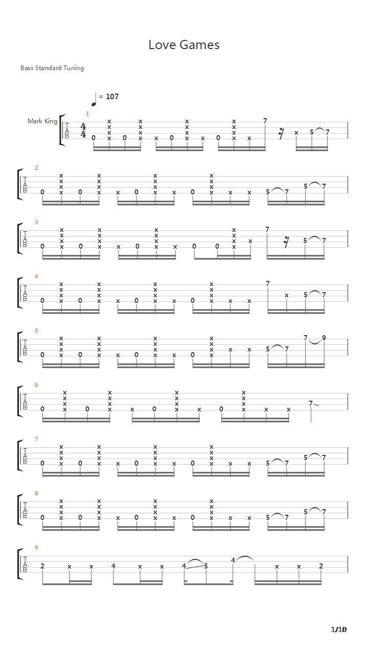 Love Games吉他谱