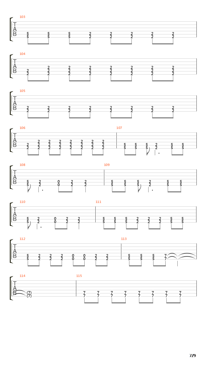 Underground吉他谱