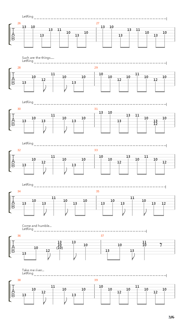 River吉他谱