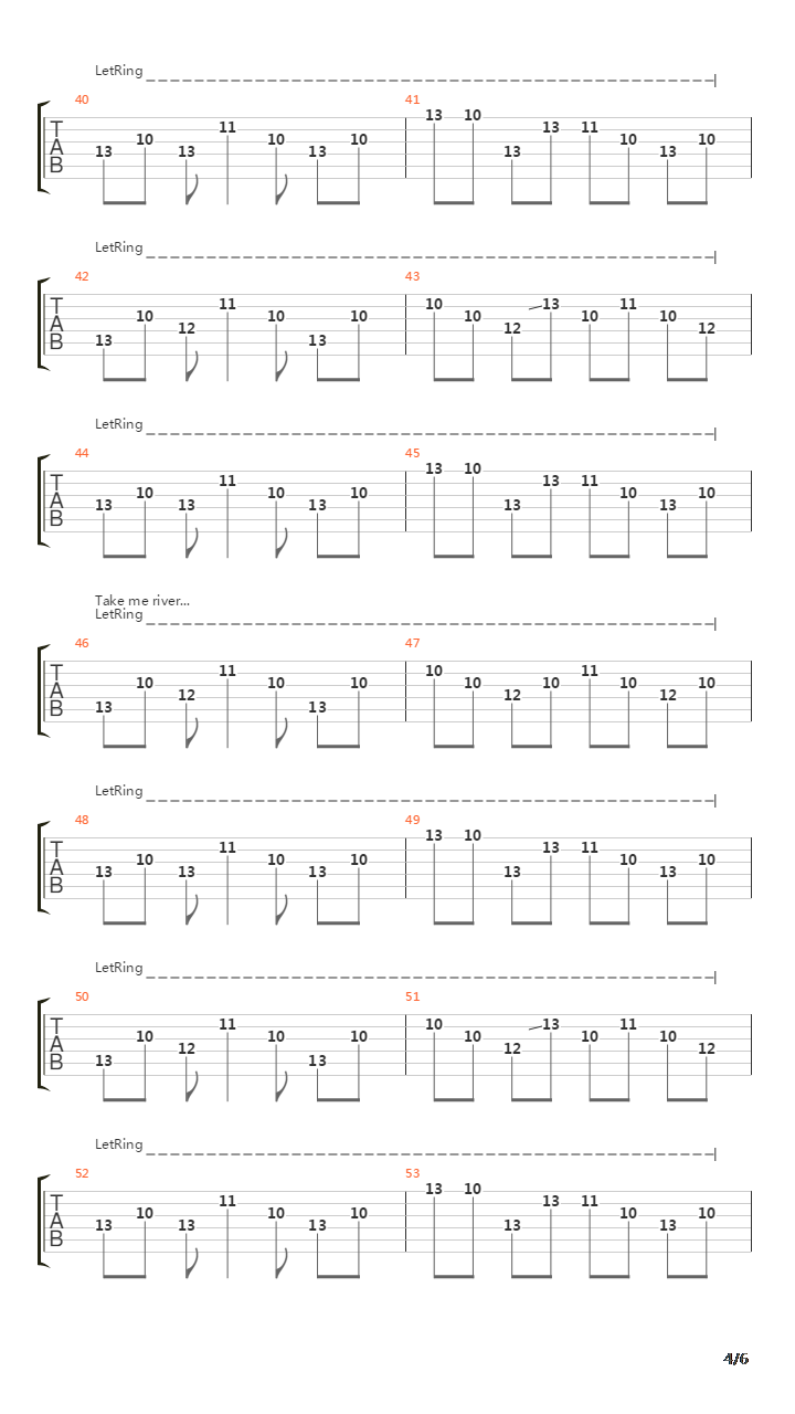 River吉他谱