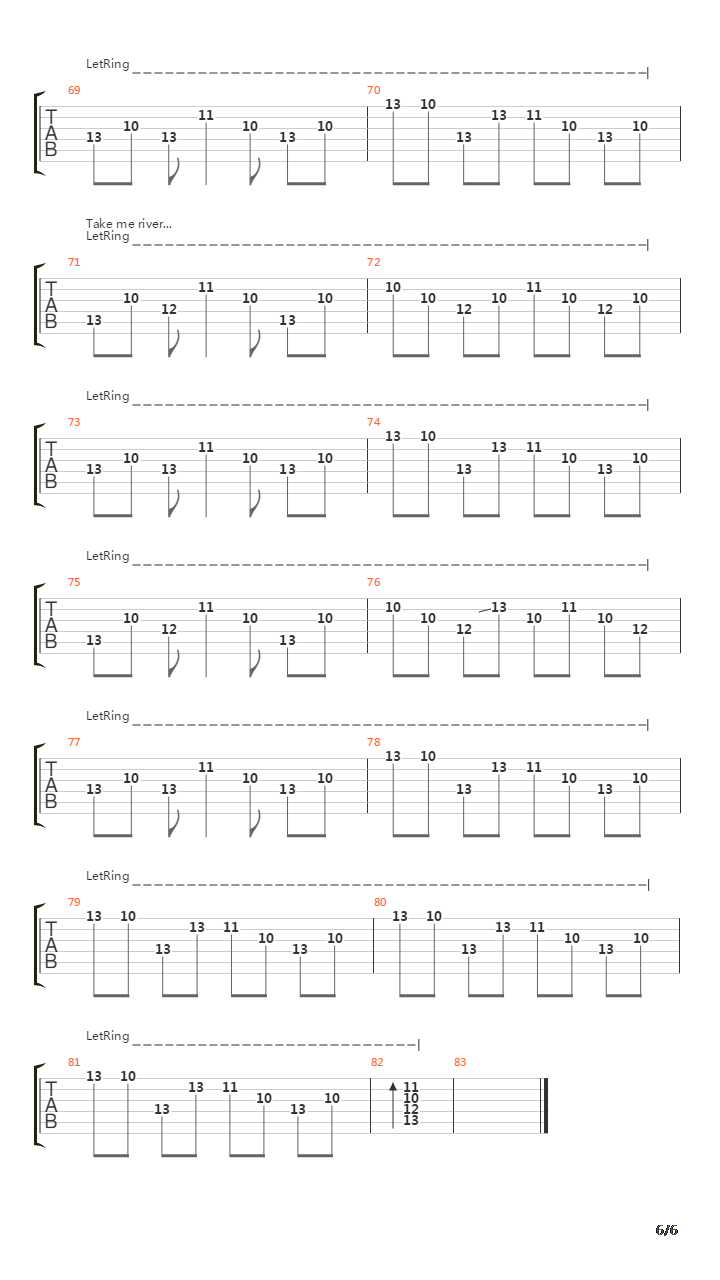 River吉他谱