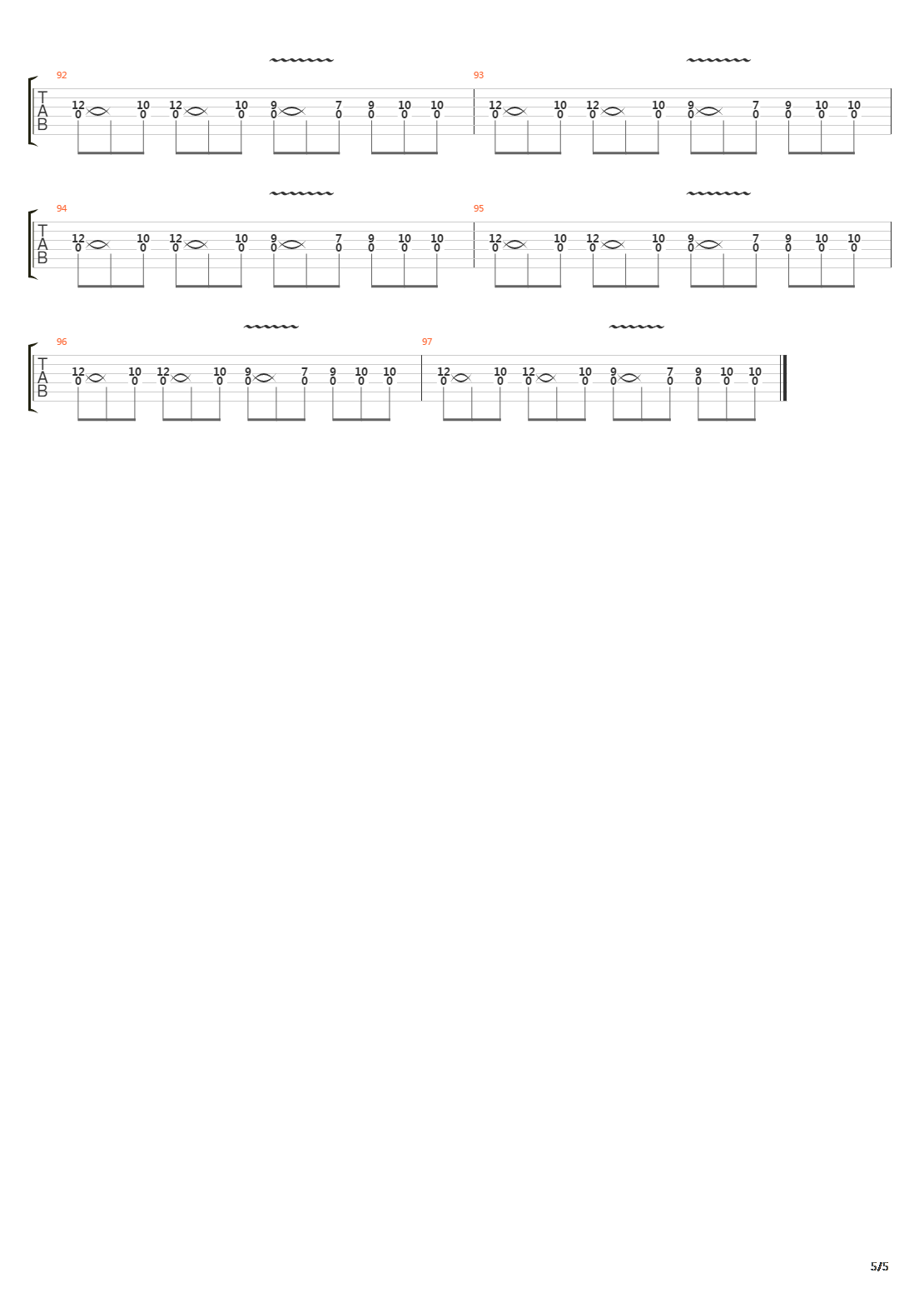 Este Mar吉他谱