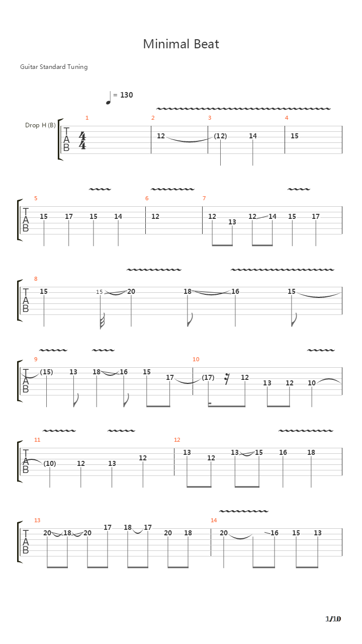 Minimal Beat吉他谱