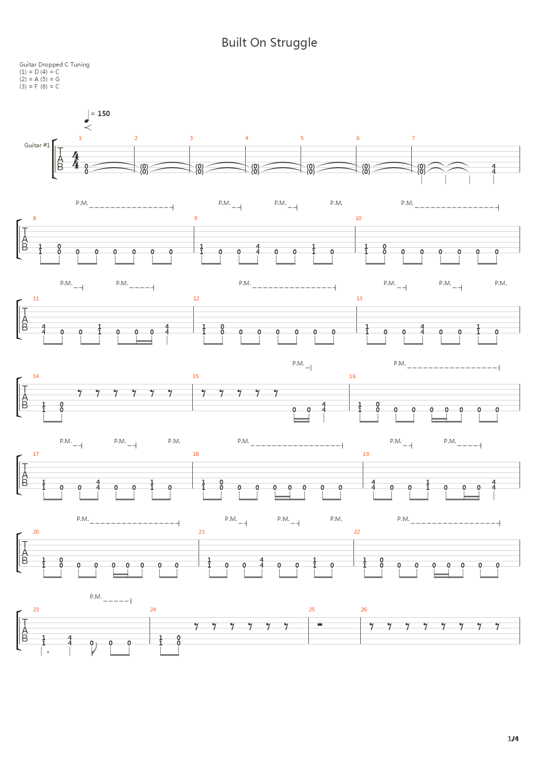 Built On Struggle吉他谱