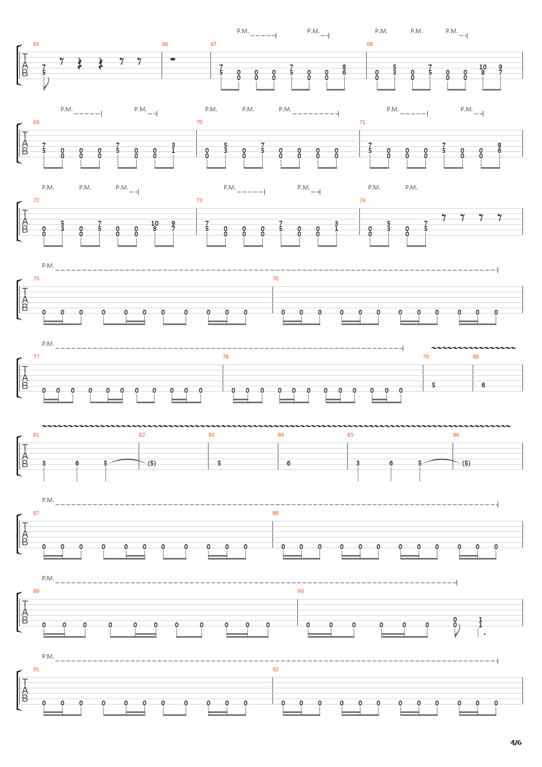 Lifer吉他谱