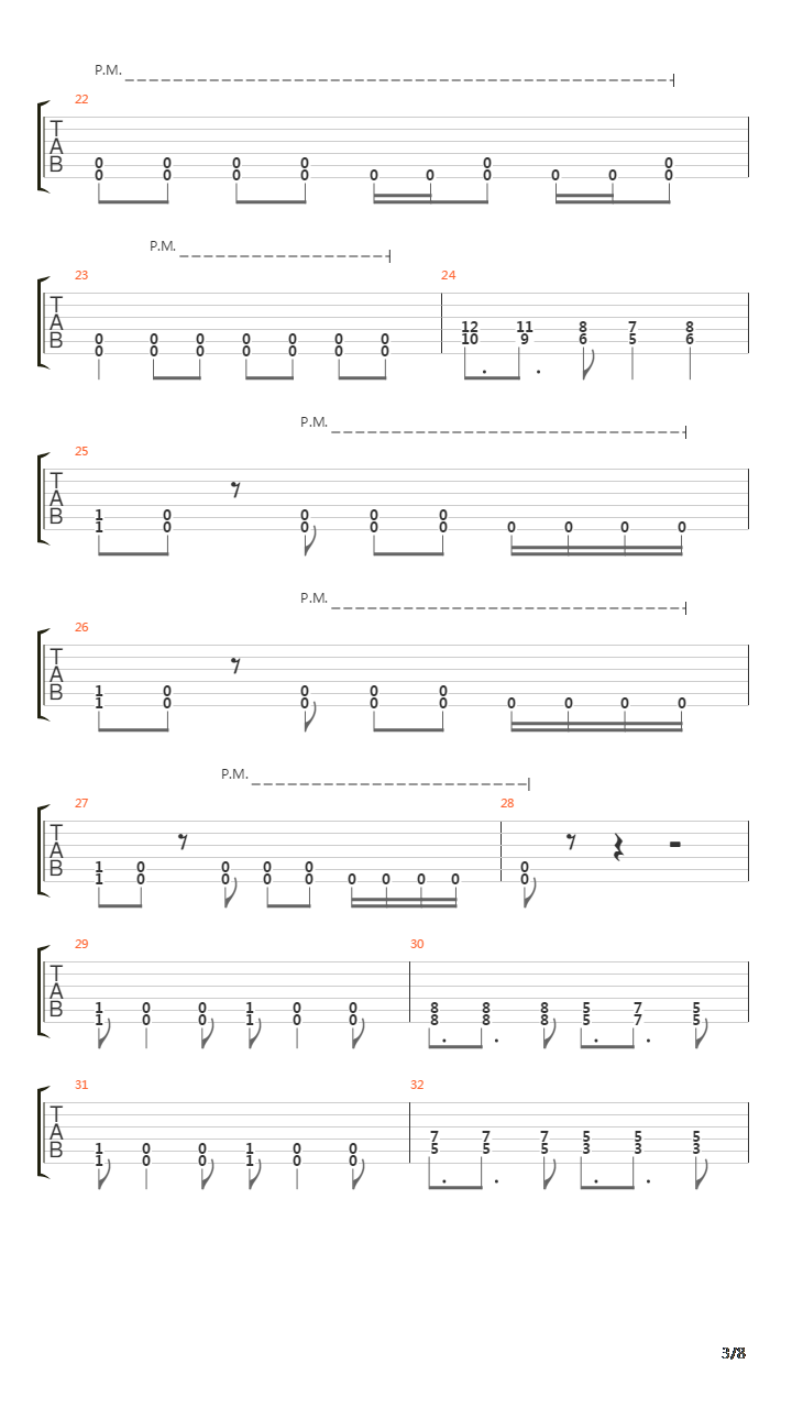 Through Hell And Back吉他谱