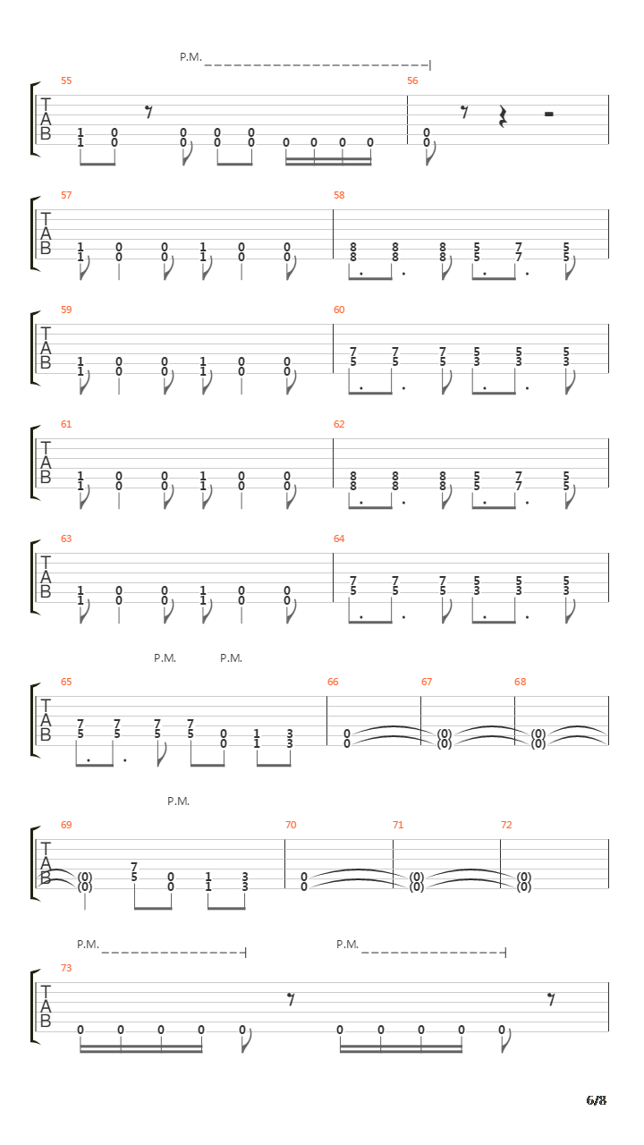 Through Hell And Back吉他谱