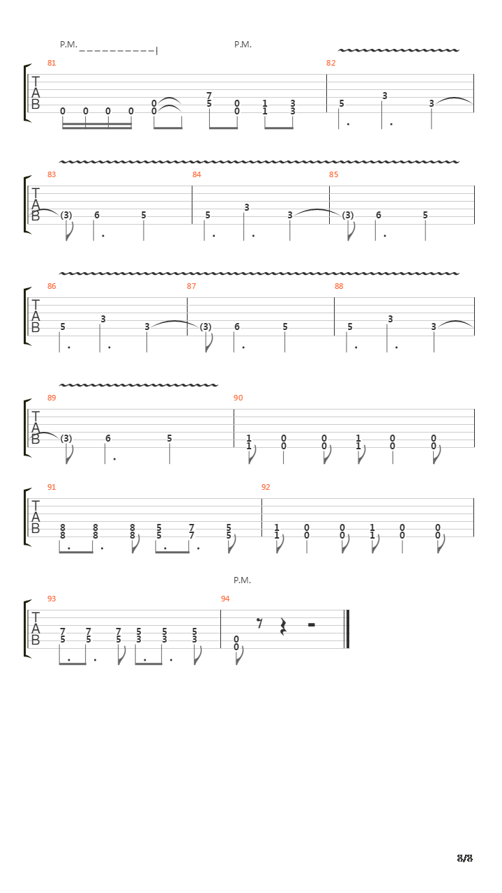 Through Hell And Back吉他谱