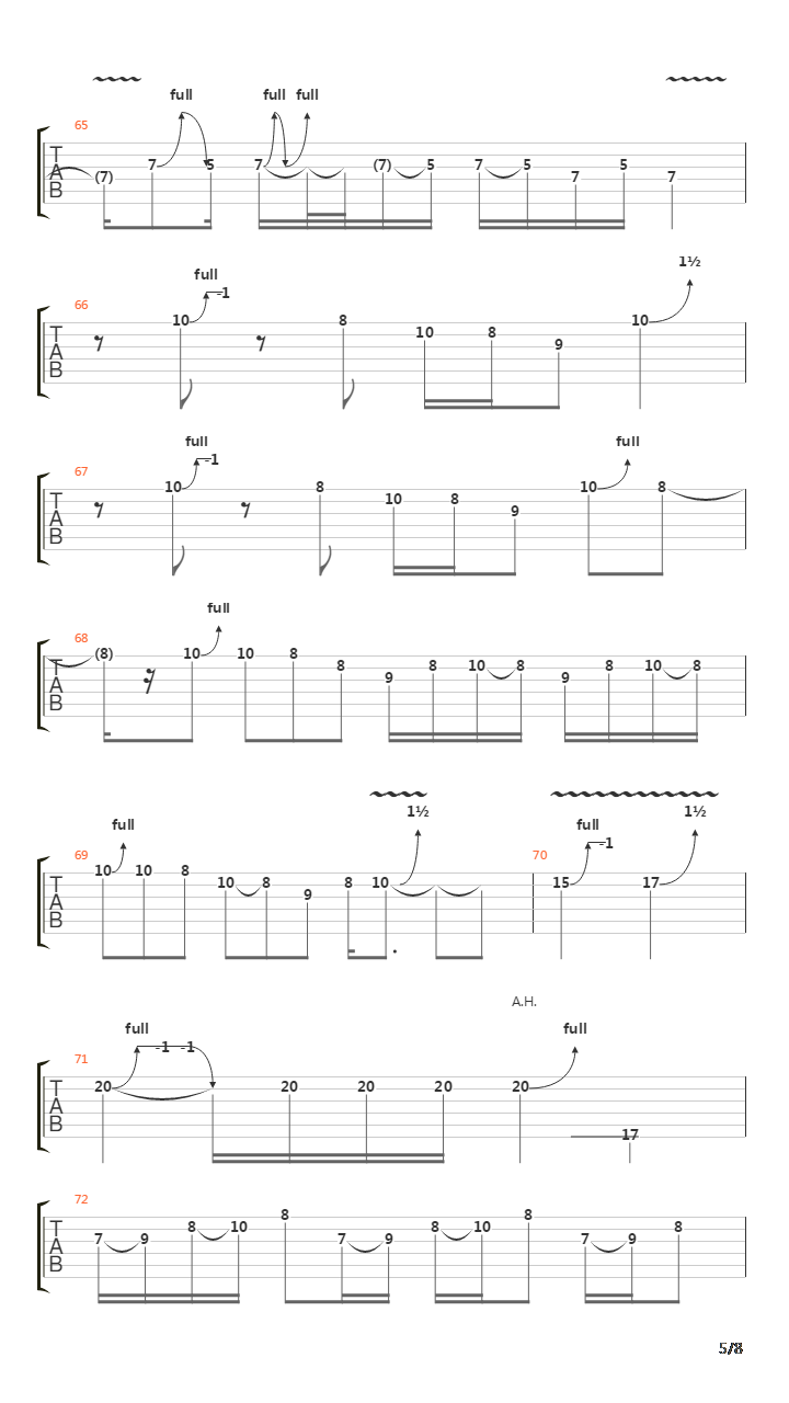 Back To The Cave吉他谱