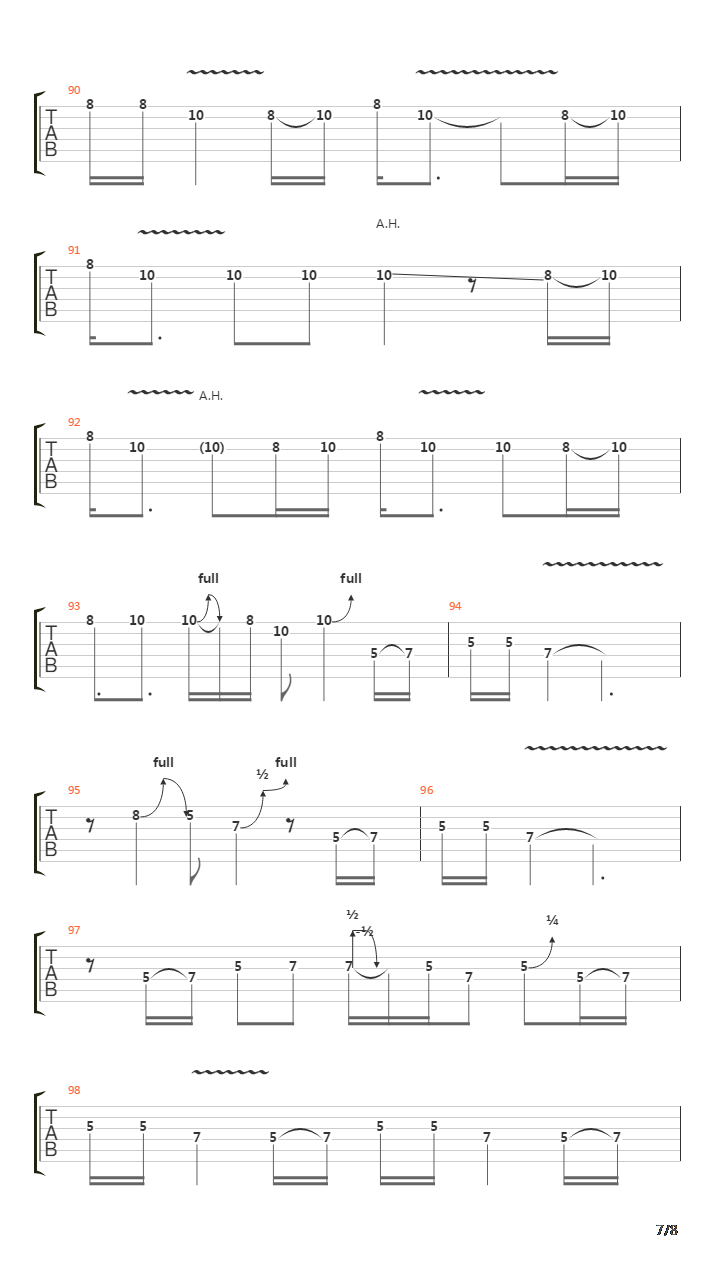 Back To The Cave吉他谱