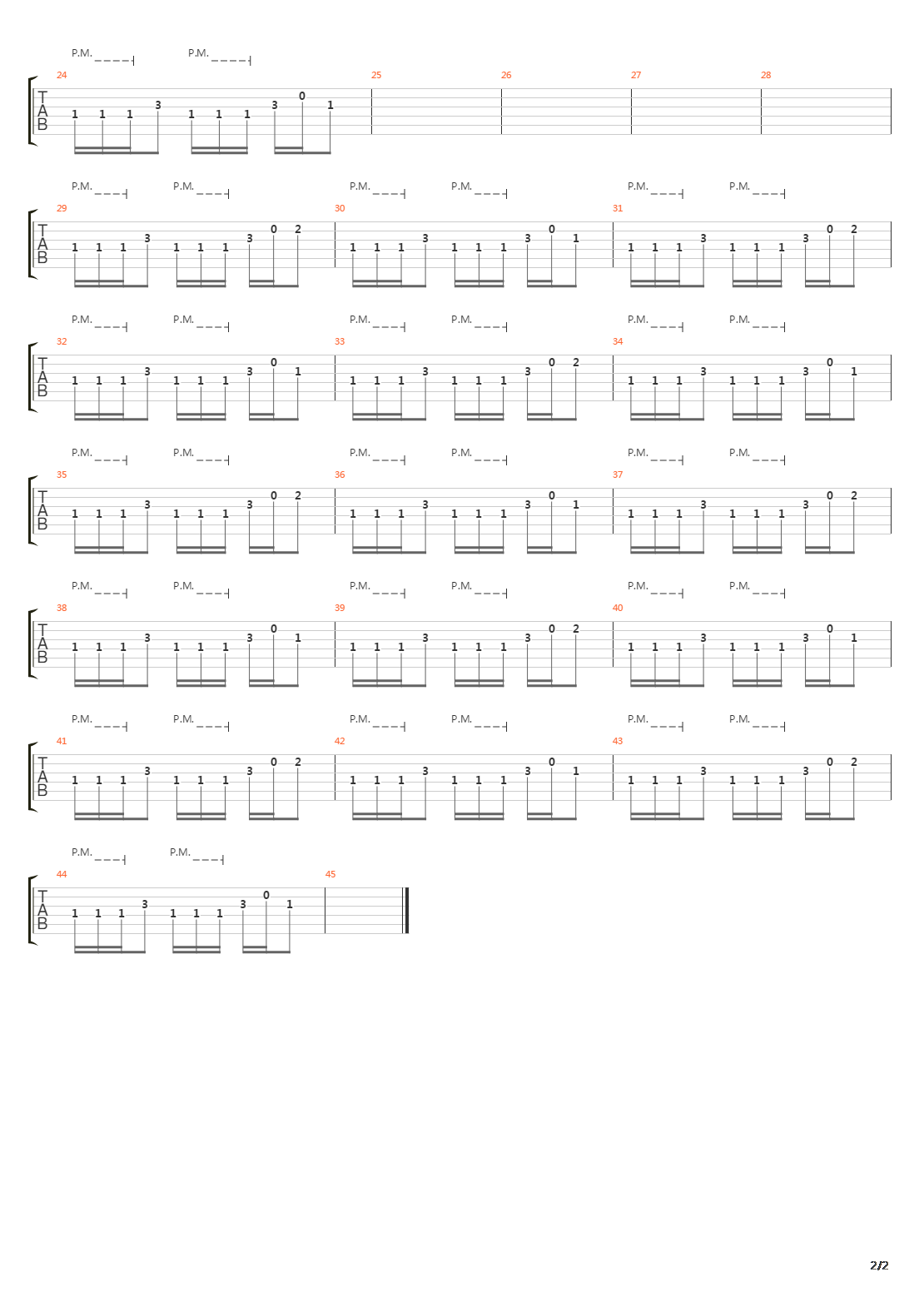 Ef吉他谱