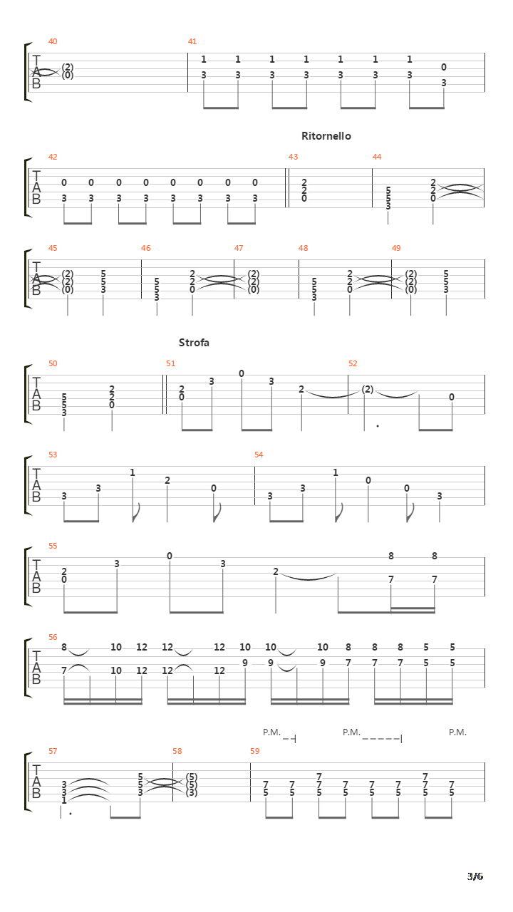 A Denti Stretti吉他谱