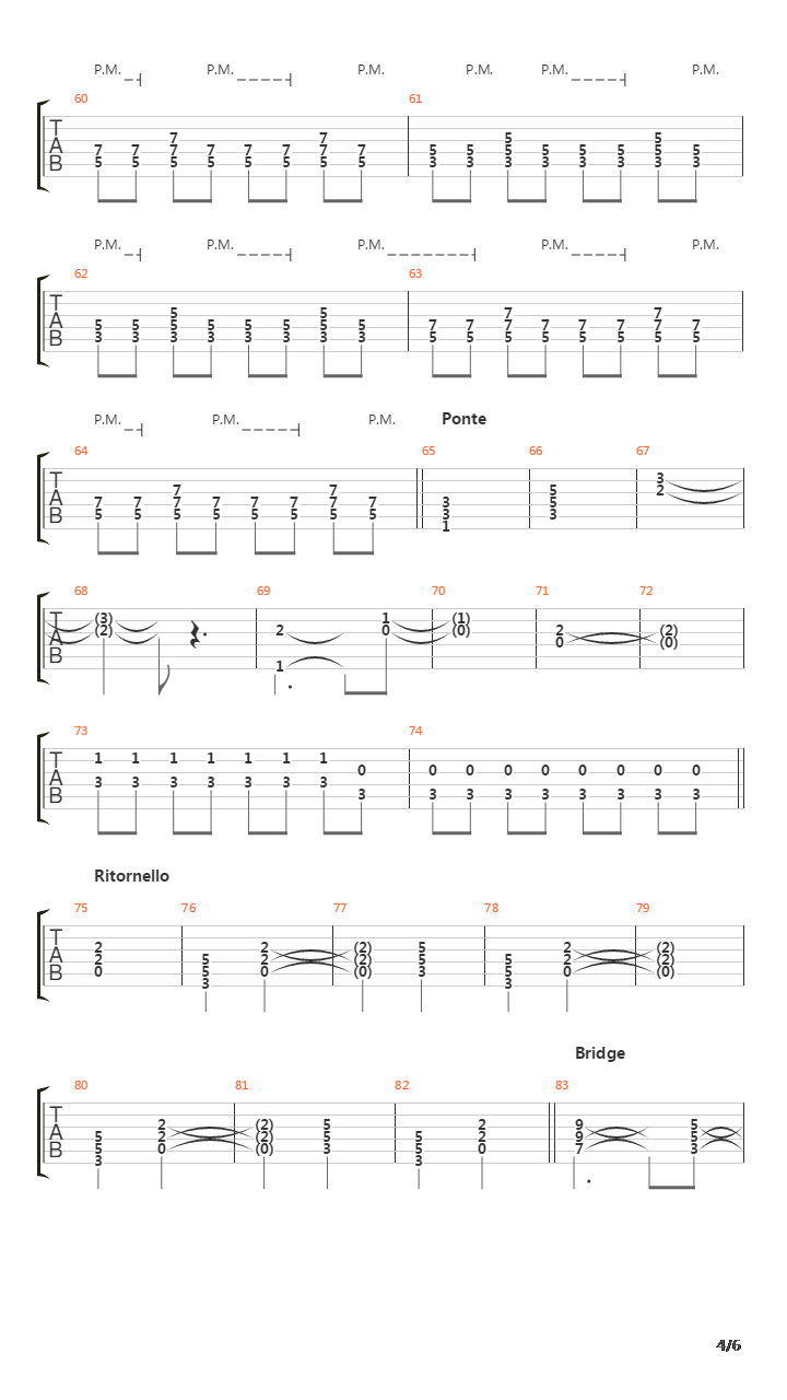 A Denti Stretti吉他谱
