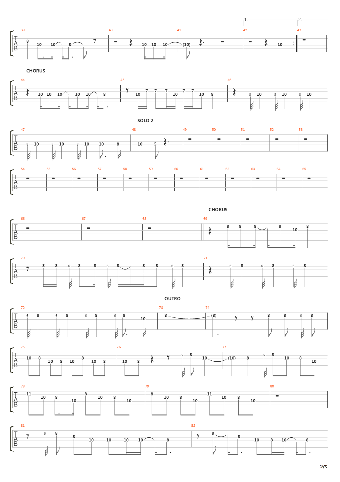 Middle Man吉他谱