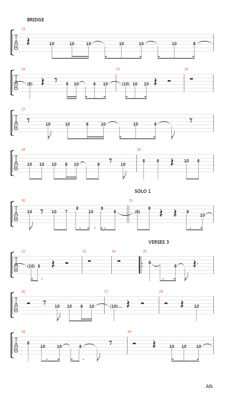 Middle Man吉他谱