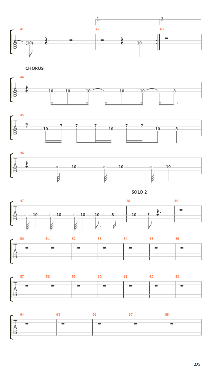 Middle Man吉他谱