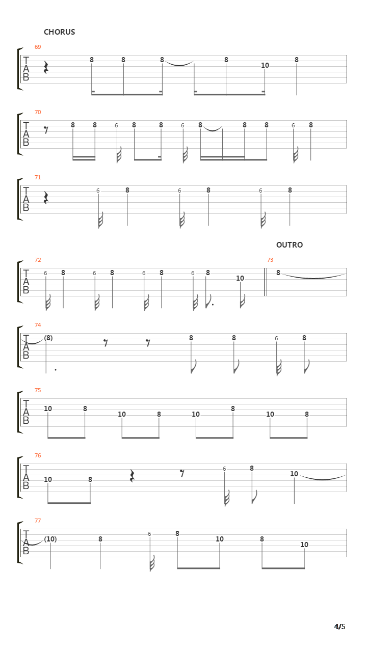 Middle Man吉他谱