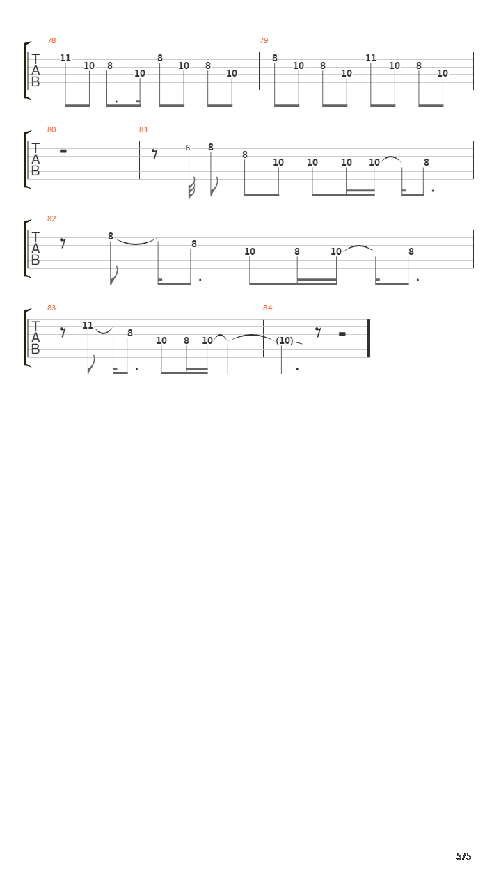 Middle Man吉他谱