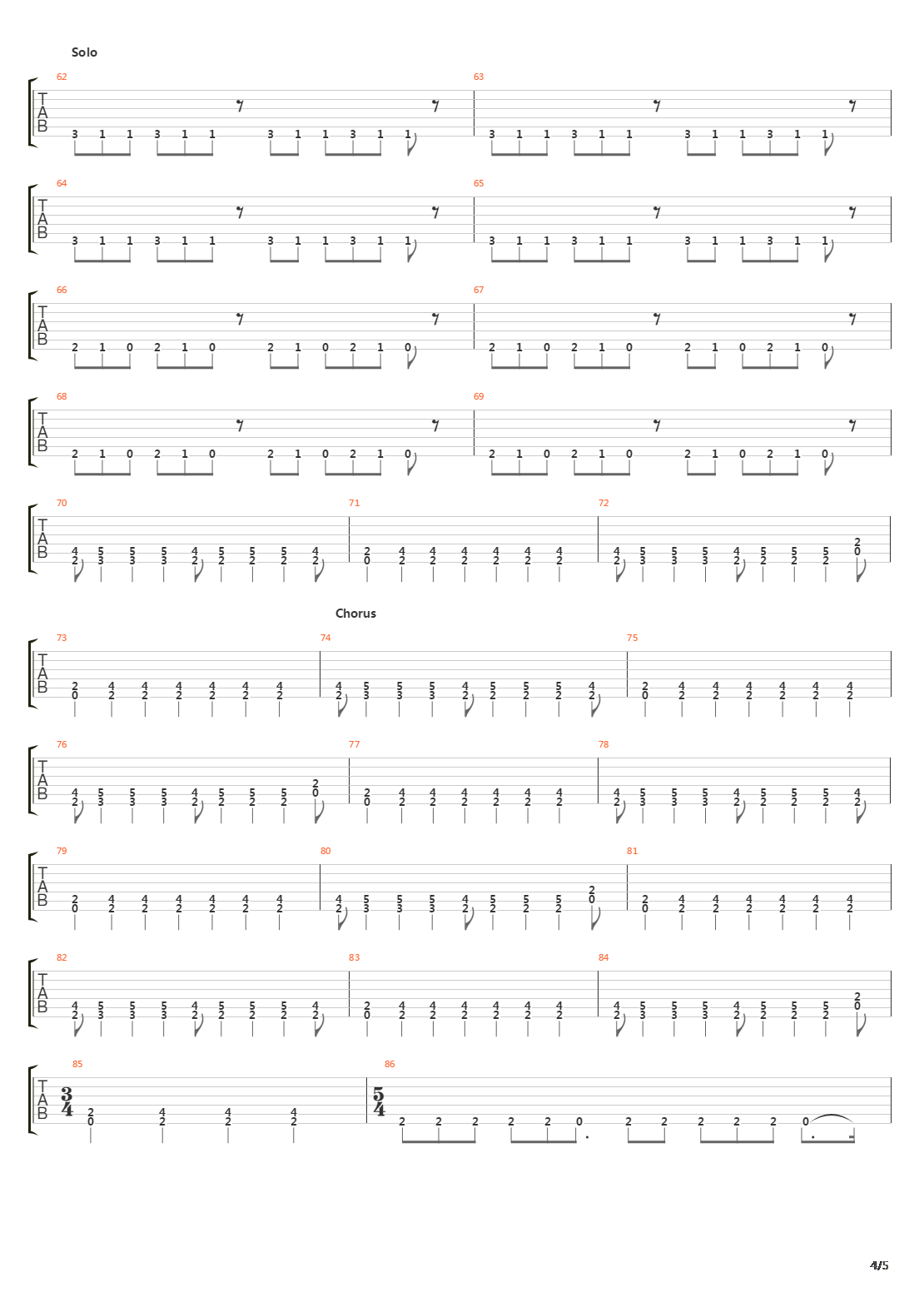 Flatline吉他谱