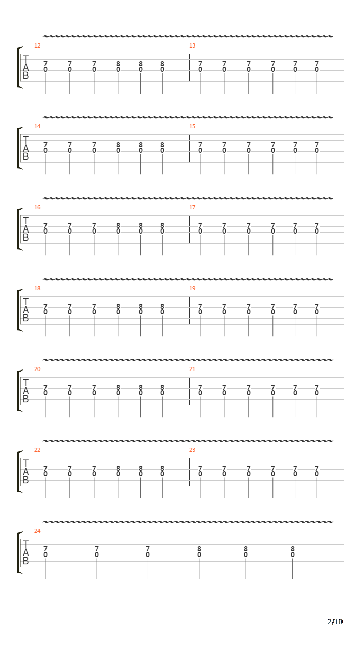 Flatline吉他谱