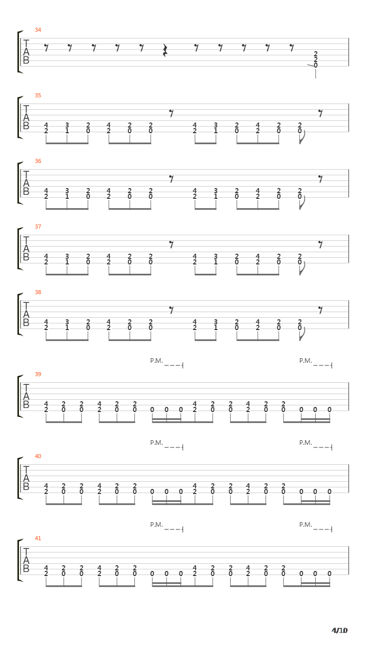 Flatline吉他谱