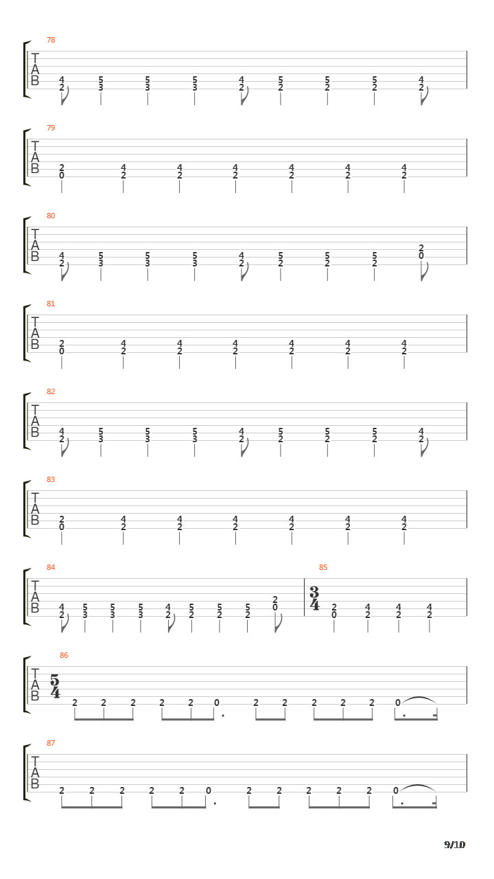 Flatline吉他谱