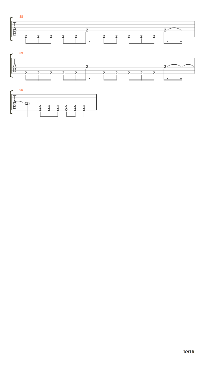 Flatline吉他谱