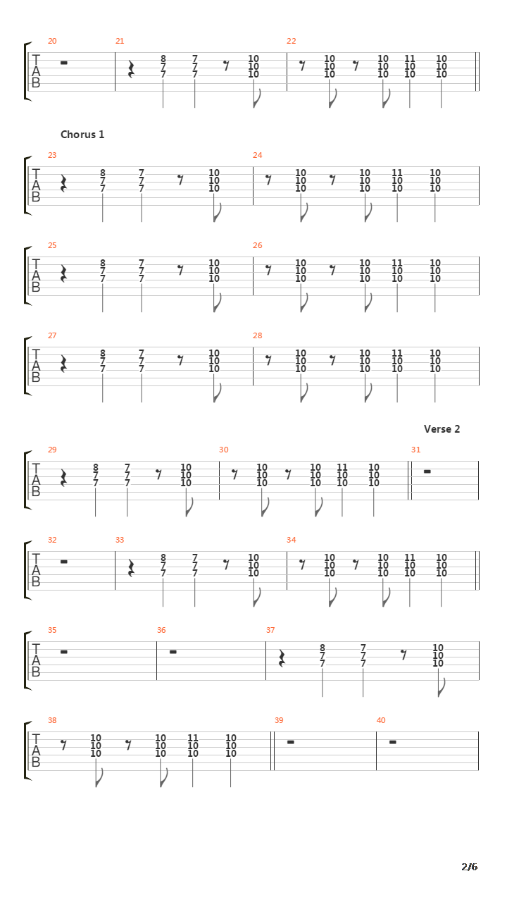 Bom Bom Bom吉他谱
