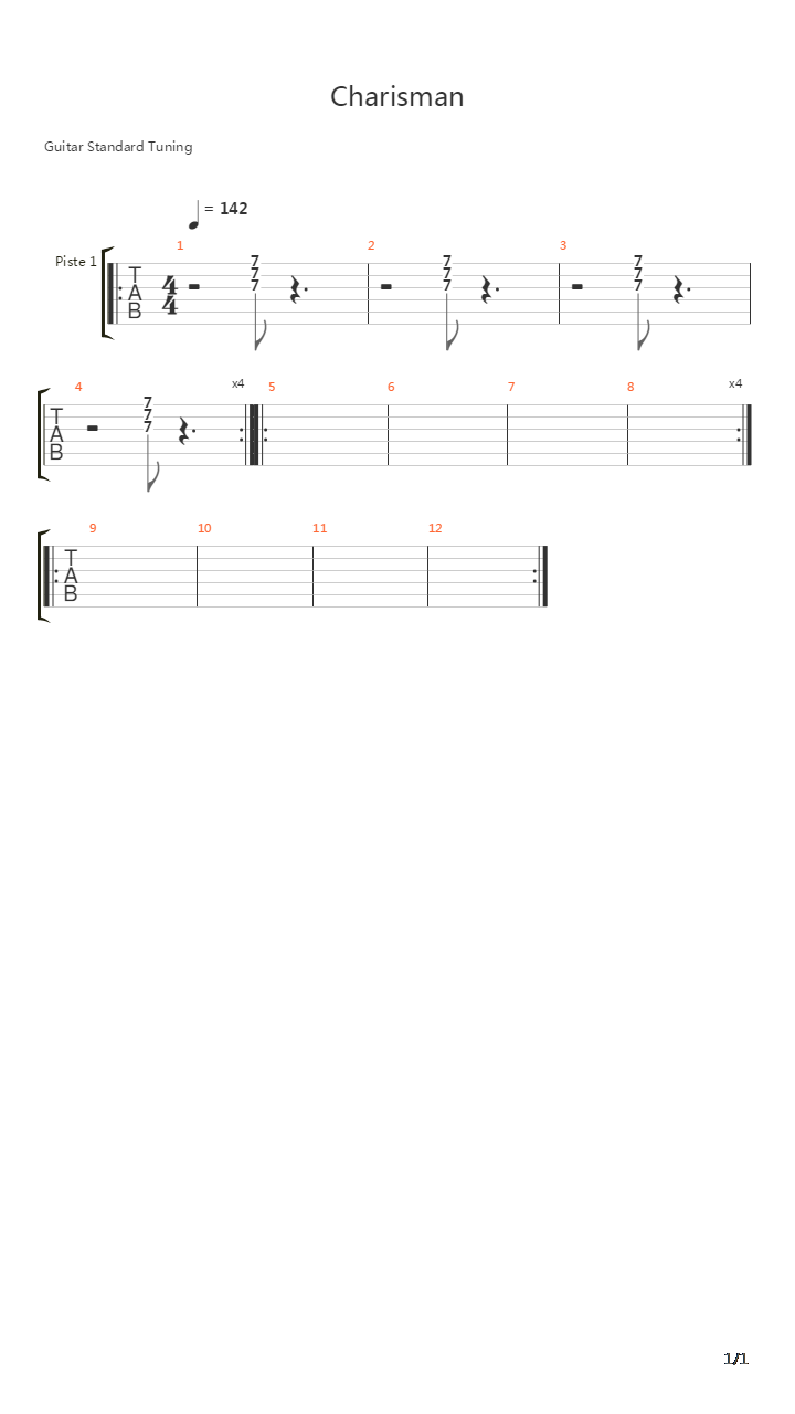 Charisman吉他谱
