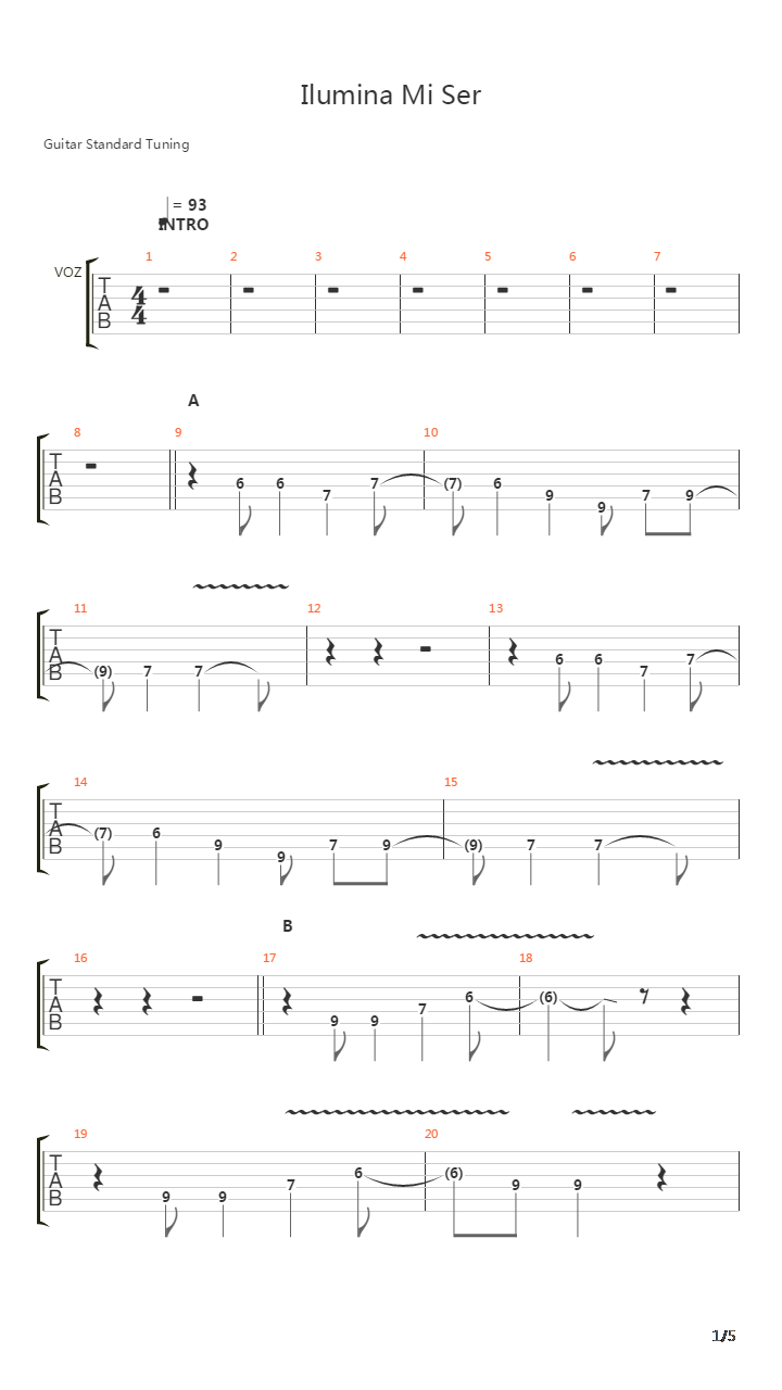 Ilumina Mi Ser吉他谱