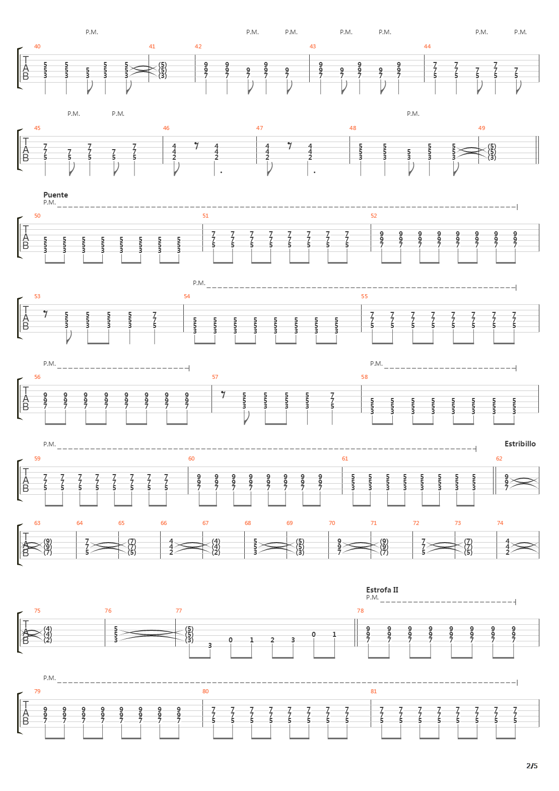La Matar吉他谱